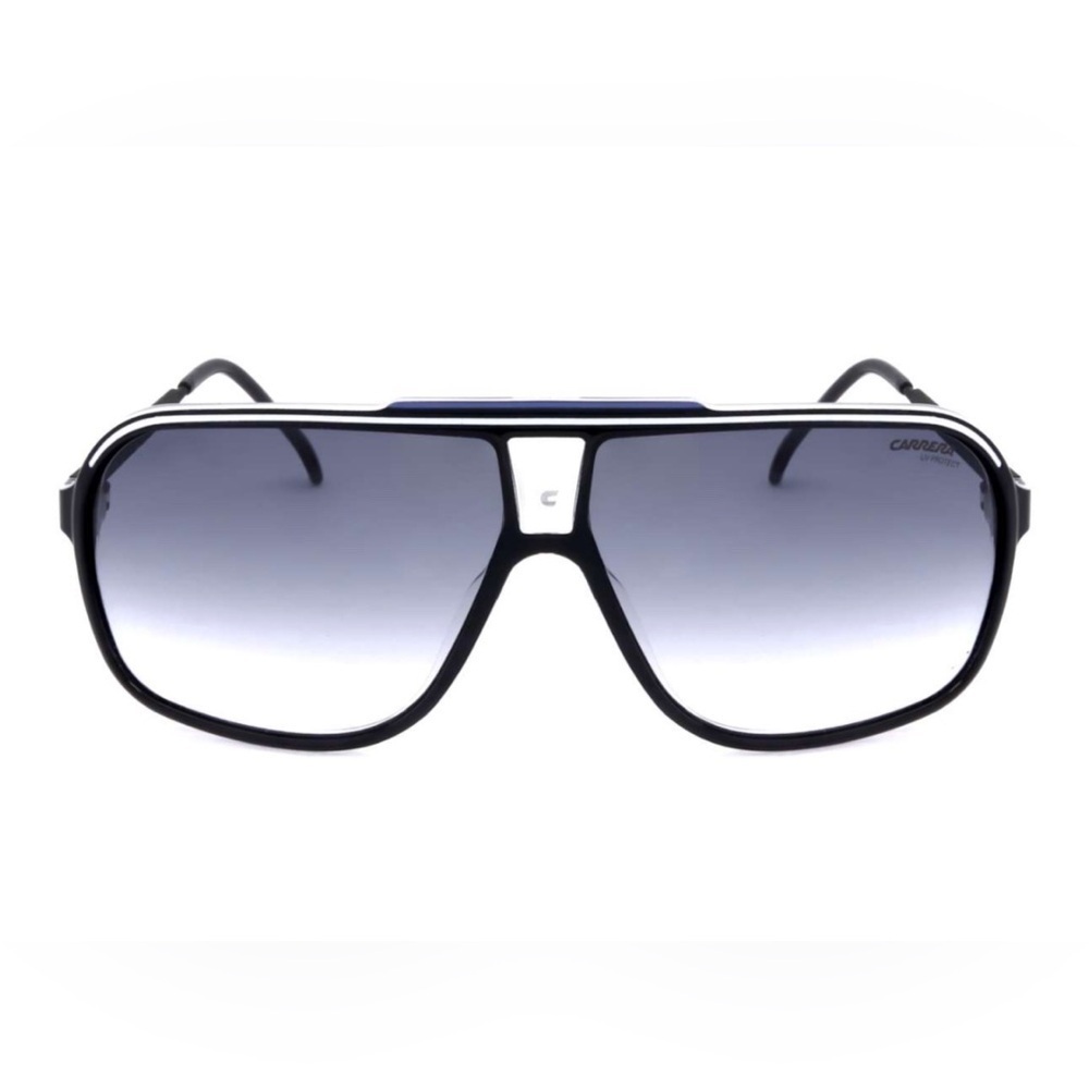 Carrera Black and White Grand Prix 3 Frame Sunglasses with Gray